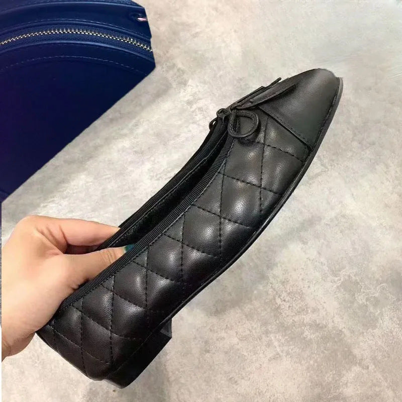 Women's Style Pumps Soft Soled Flats Bowknot Loafers