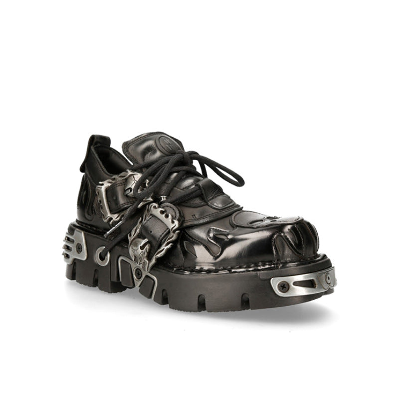 Women's & Men's Retro Rock Dark Punk Metal Niche Women's Casual Shoes