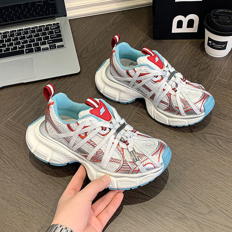 Women's Paris Spider Strap Dad Summer Versatile Mesh Sneakers
