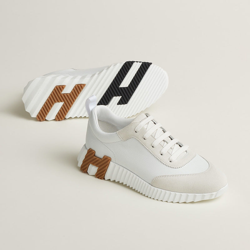 Women's & Men's For White Platform Couple Flat Breathable Sneakers