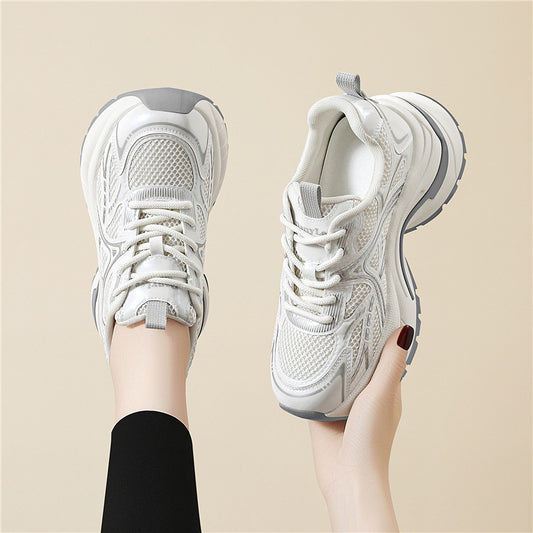 Women's Surface Platform Heightened Easy Wear Sports Sneakers