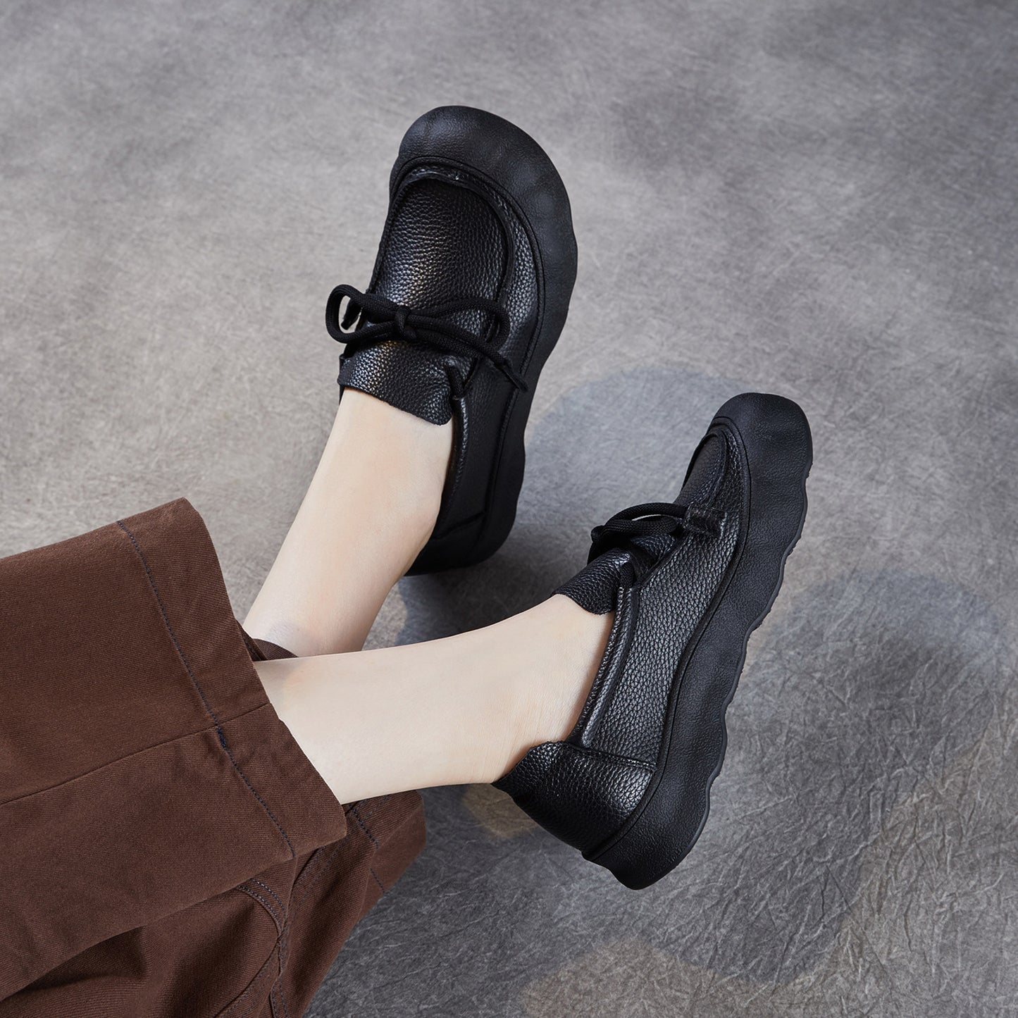Women's Retro Handmade Genuine Soft Bottom Surface Women's Casual Shoes