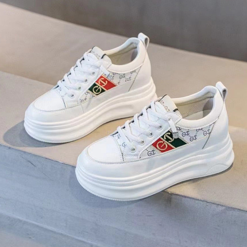 Women's Platform Muffin Height Increasing Insole Classic Sneakers