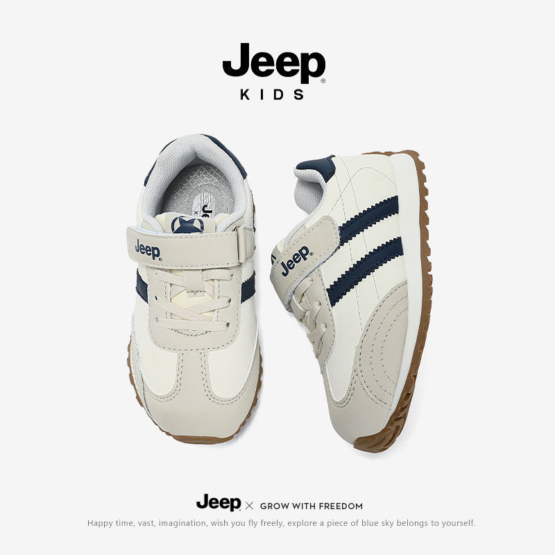Children's Spring Boys Soft Bottom White Children's Sports Shoes