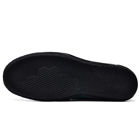 Men's Embossed Crocodile Pattern Four Tods Slip-on Casual Shoes