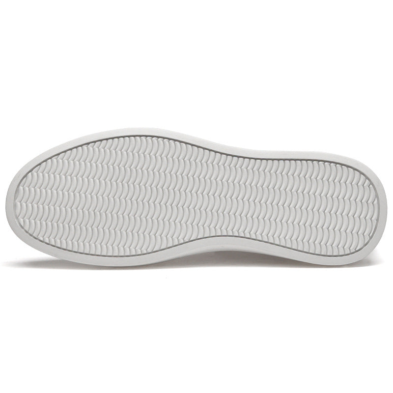 Men's Size Business Comfortable Cowhide Surface Stitching Bottom Durable Men's Board Shoes