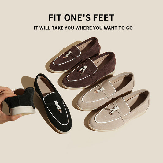 Women's Bottom England Style Comfortable Slip-on With Loafers