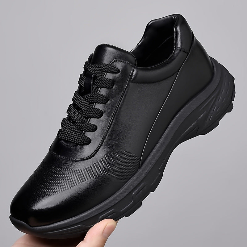 Men's First Layer Cowhide Outdoor Climbing Hiking Shock Absorption Men's Sports Shoes