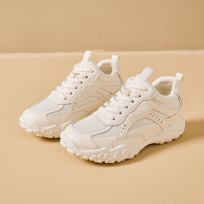 Women's Mesh Breathable Thick Bottom Versatile Crescent Women's Sports Shoes