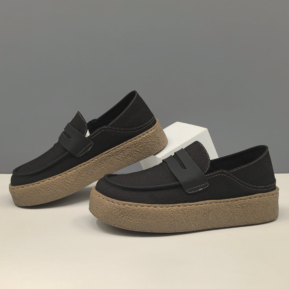 Men's Versatile Summer Breathable Cloth Niche Boys Soft Back Men's Casual Shoes
