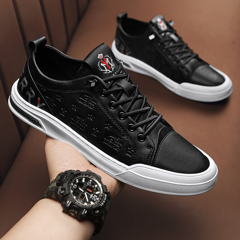 Men's Bee Flagship Store Soft Genuine Slip-on Sneakers