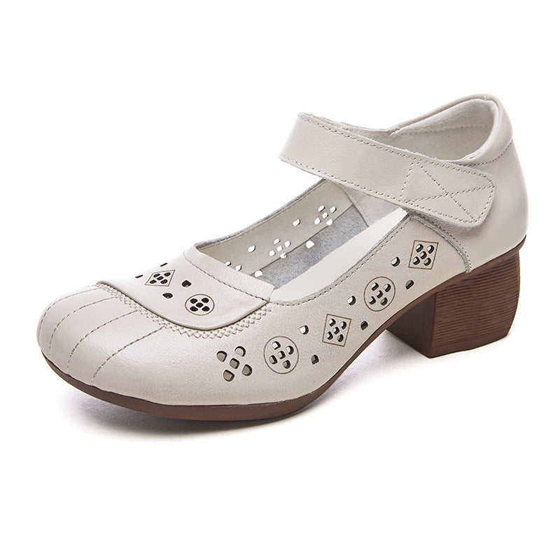 Women's Spring Hole Chunky Soft Sole Breathable Sandals