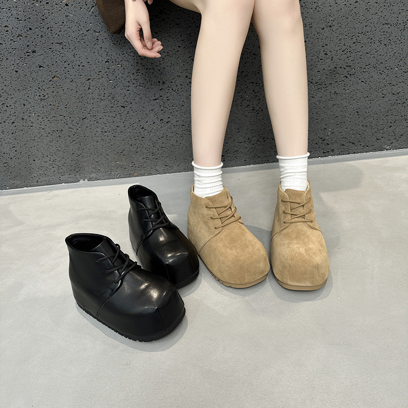 Women's Thick-soled High-rise Booties Martin Super Hot Boots