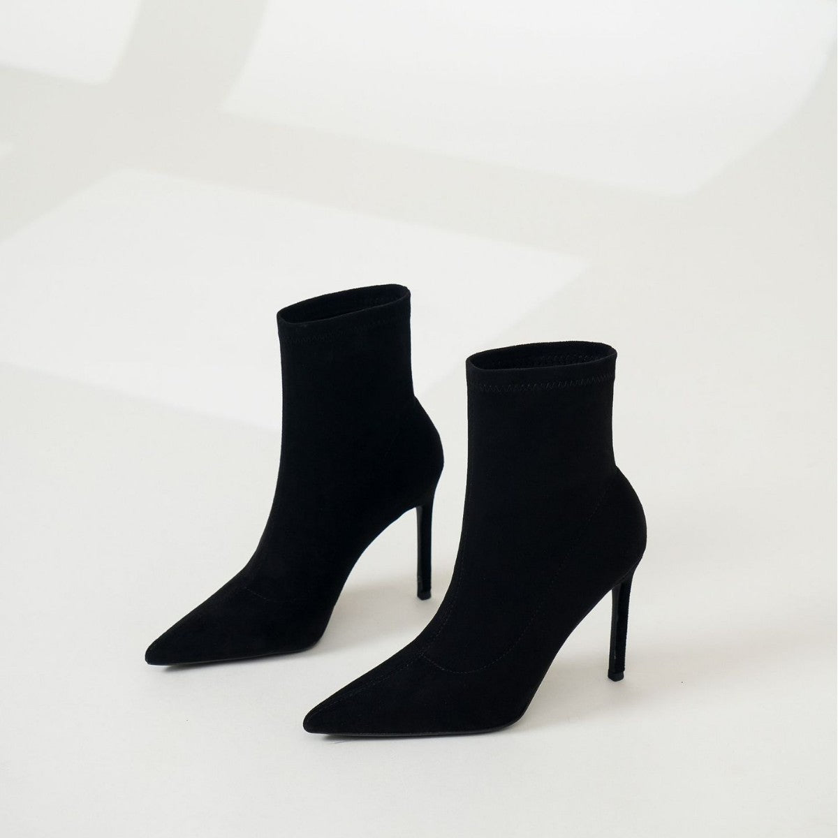 Women's Colors Pointed Stiletto High Short Single Lining Heels