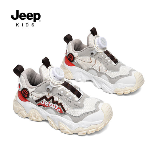 Men's & Children's Soft Bottom Spinning Button Running Children's Sports Shoes
