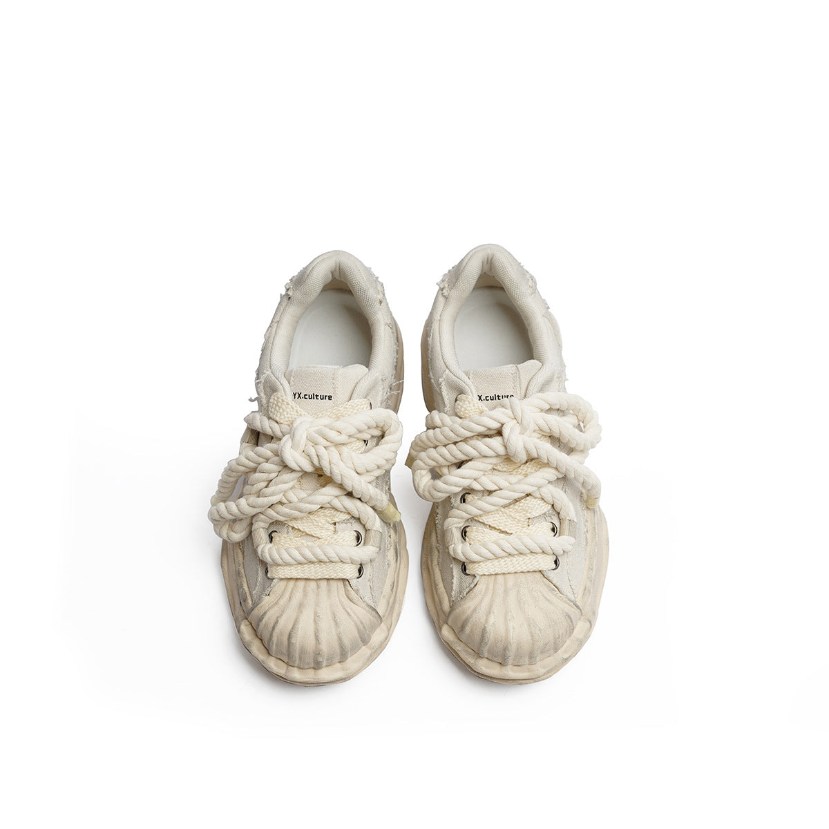 Denim Dissoed Niche Patchwork Retro Breathable Sneakers