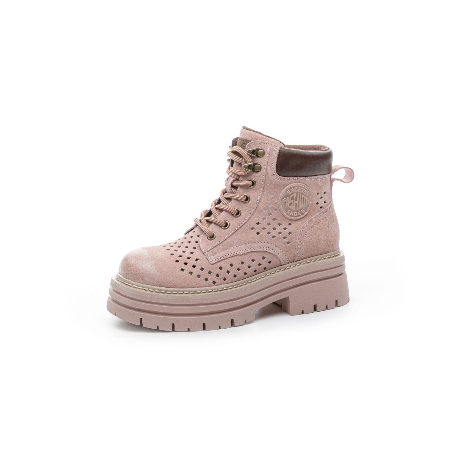 Women's Worker Retro Spring Breathable Height Increasing Insole Thick Bottom Versatile Women's Casual Shoes