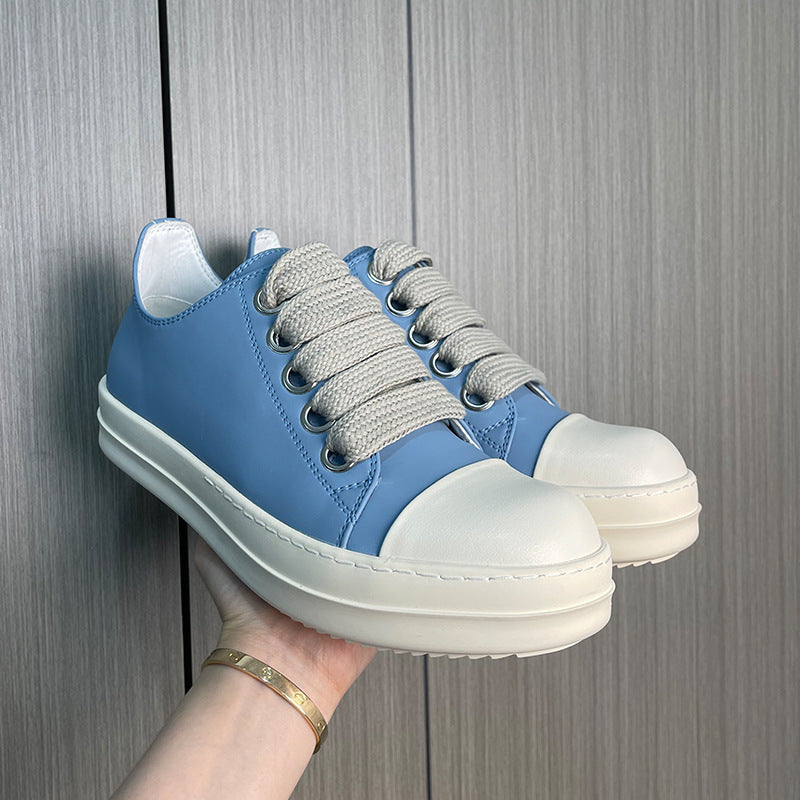 Men's Thick Shoelace Breathable Sole Height Increasing Men's Board Shoes
