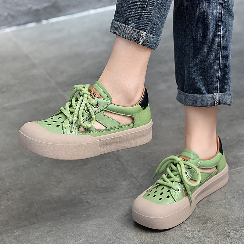 Women's Patchable Toe Cap Mid Low Top Sandals