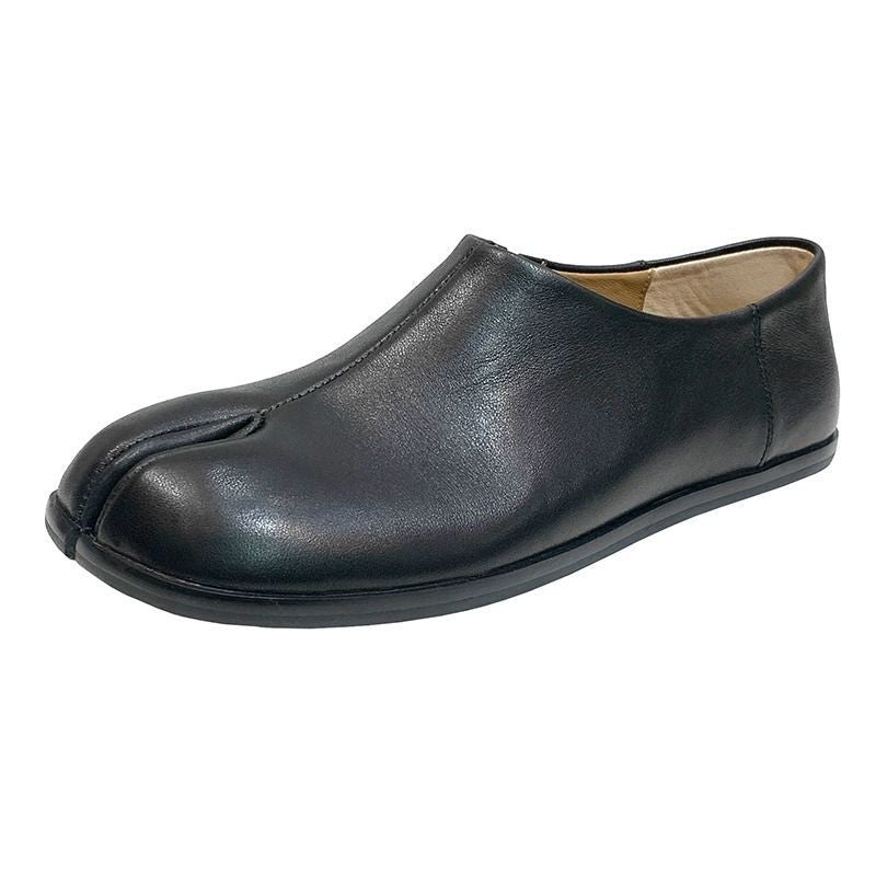 Women's Summer Vegetable Tanned Sheepskin Flat Tabi Slip-on Women's Fashion Shoes