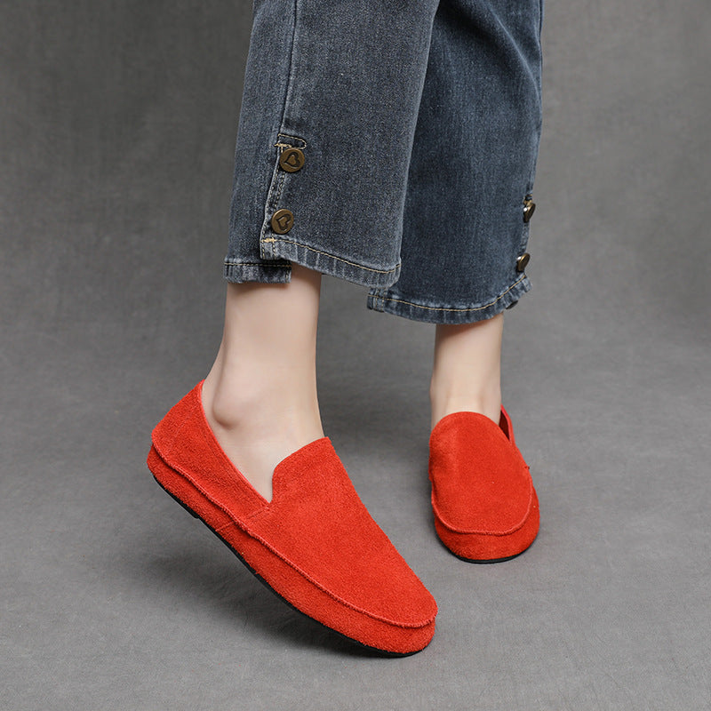 Women's Minimalist Slip-on Flat Spring Simple Brushed Light Women's Casual Shoes