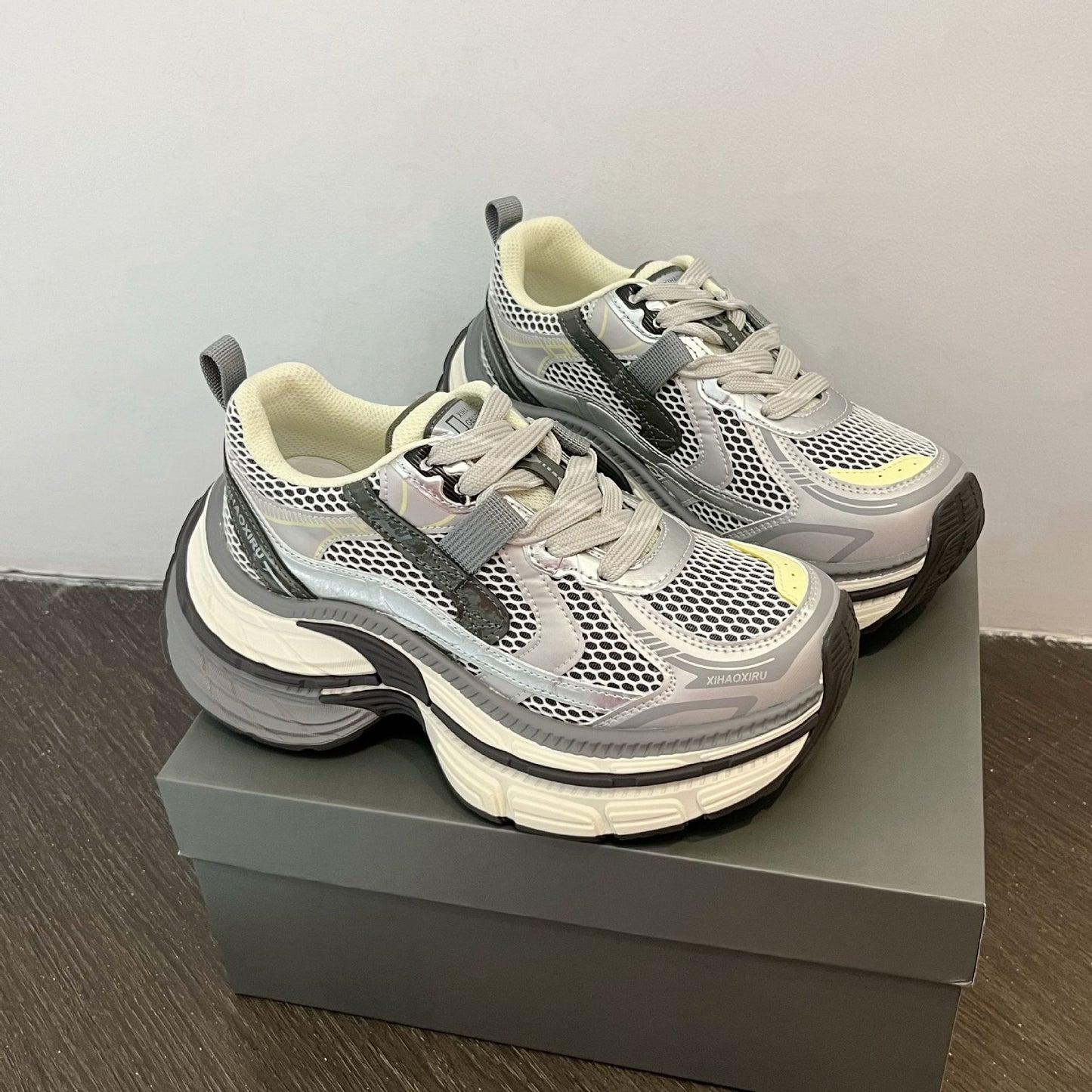 Women's Thick Bottom Lightweight Dad Spring Soft Women's Sports Shoes