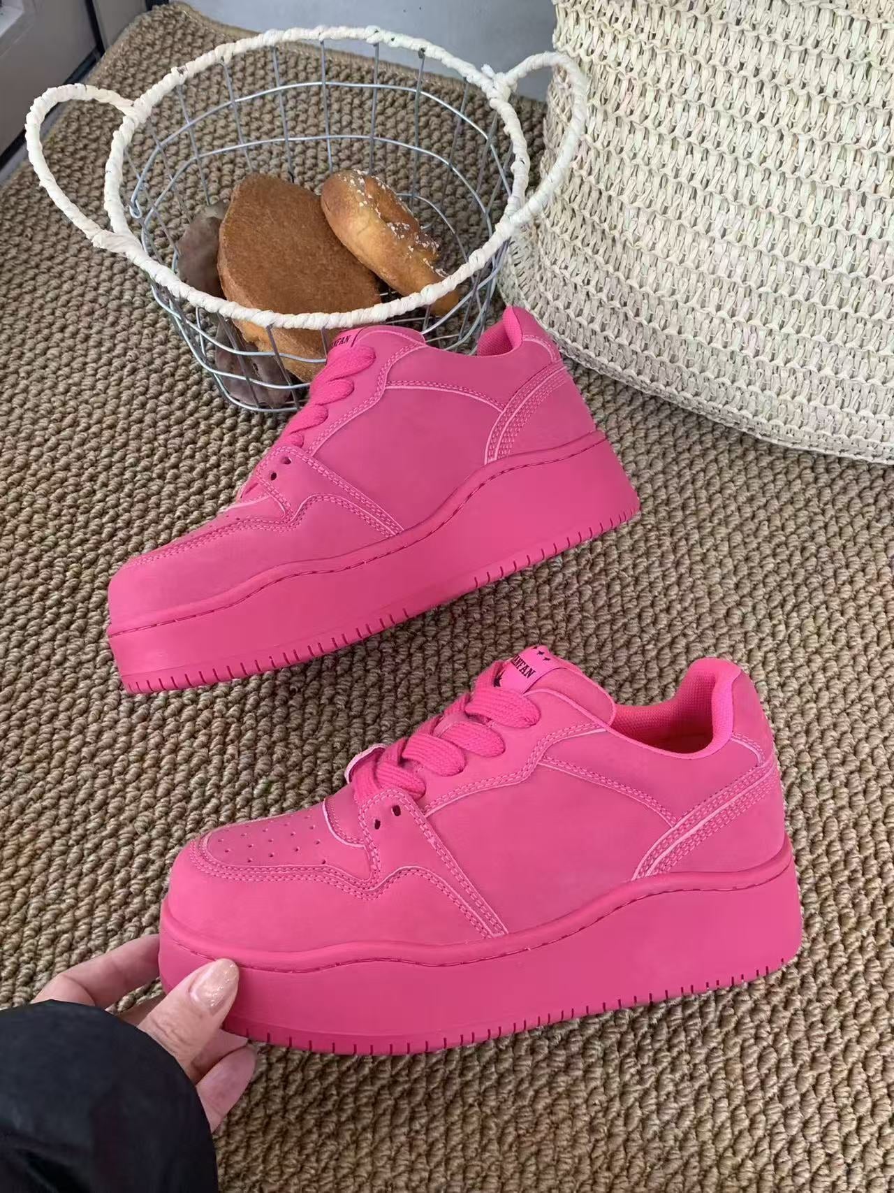 Preface Fan Sports Thick Bottom Increased Female Bread Women's Casual Shoes