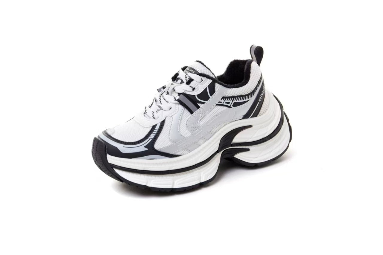 Women's Platform Heightened Daddy Pearl Color Casual Shoes