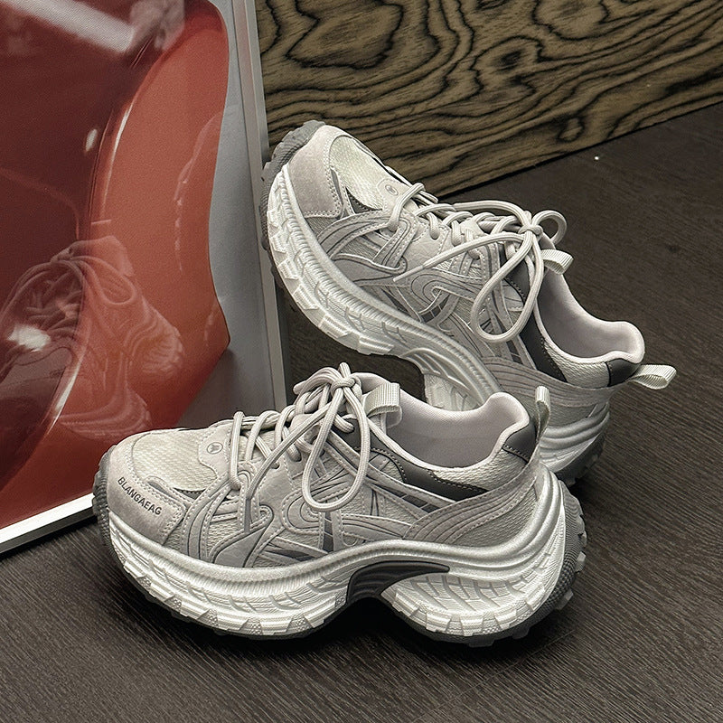 Women's Korean Style Street Niche Durian Retro Women's Sports Shoes