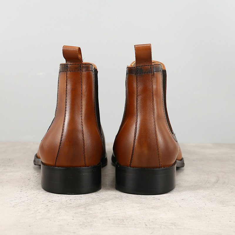 Men's British Vintage Upscale Handmade Chelsea Business Boots