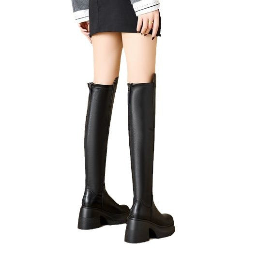 Women's Bottom Cm Thin High Elastic Modified Boots