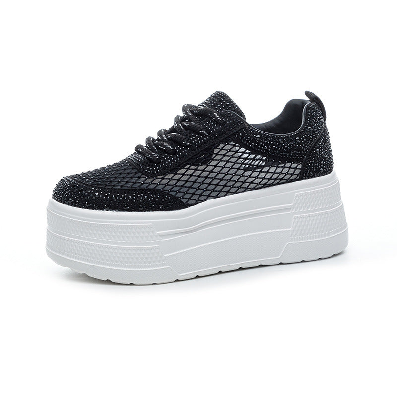 Women's Hot Rhinestone White Summer Versatile Women's Casual Shoes