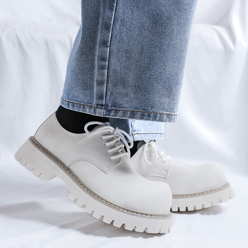 Men's Dr. Martens British Style Big Head Thick Bottom Leather Shoes