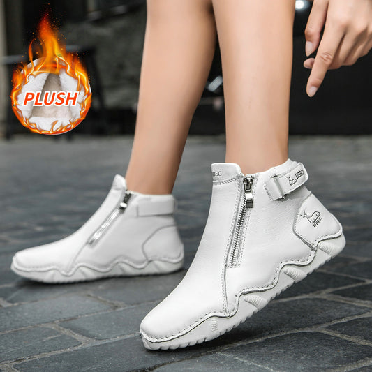 Women's Warm Martin Genuine Plus Size Cotton Women's Shoes