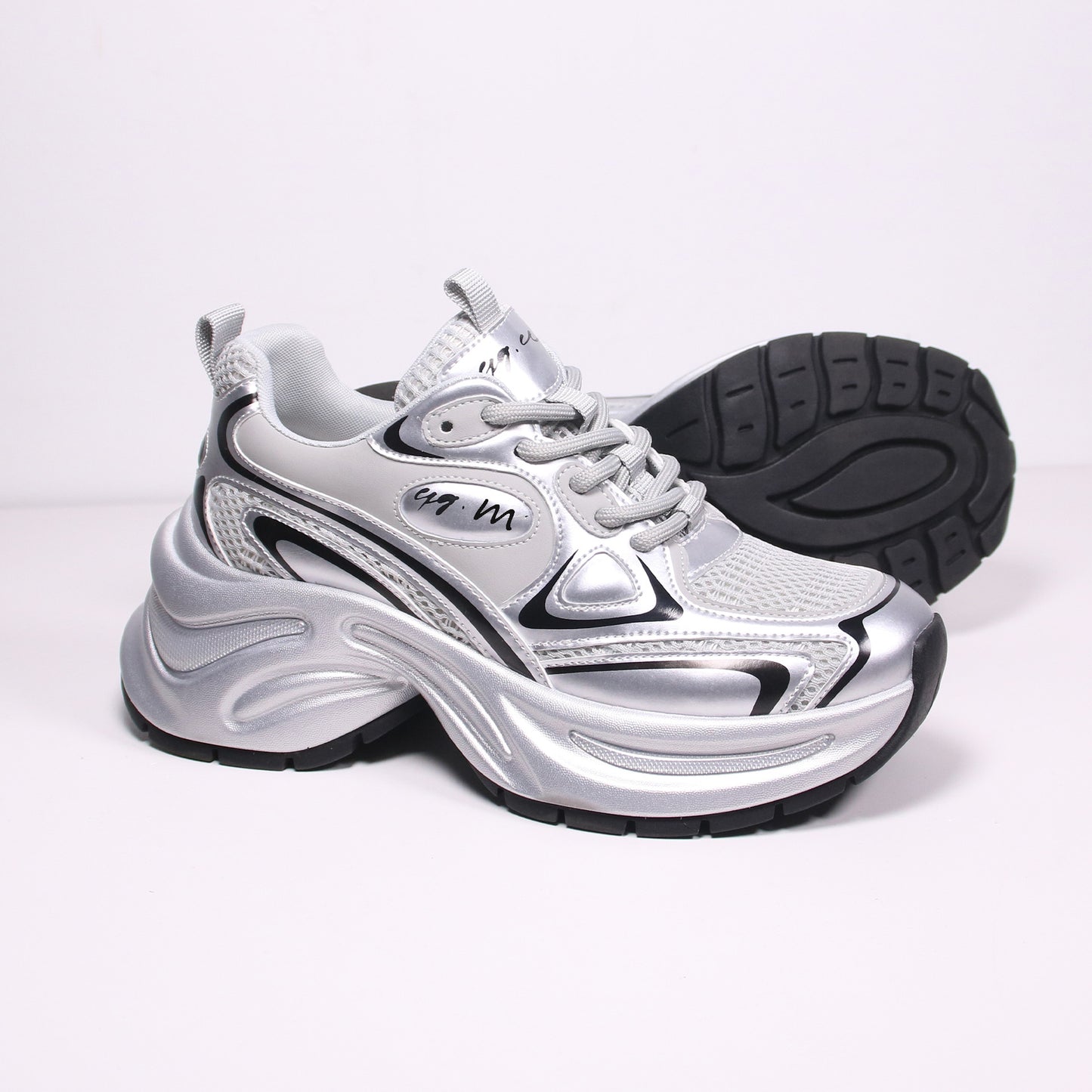 Women's Sier Dad Genuine Platform Mesh Surface Women's Casual Shoes