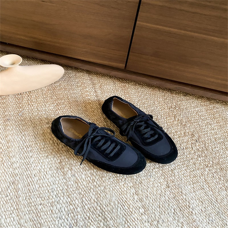 Women's Dress Spring Soft Bottom Square Toe Retro Sneakers