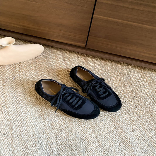 Women's Dress Spring Soft Bottom Square Toe Retro Sneakers