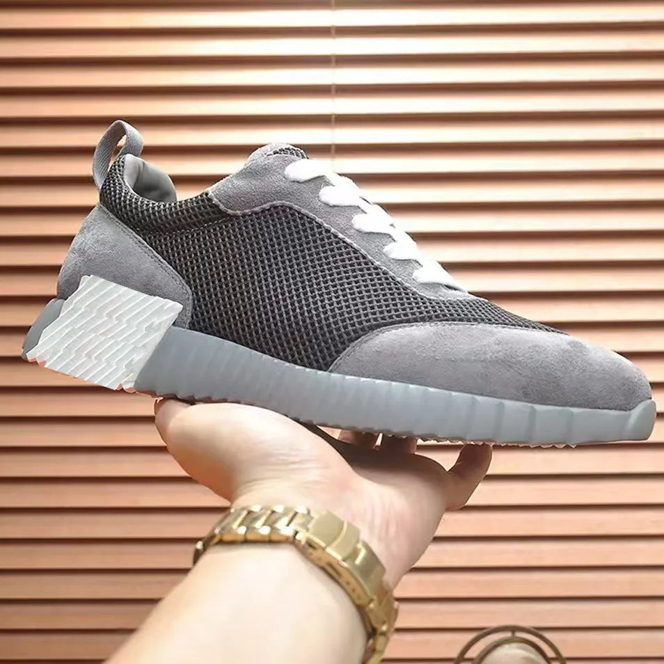 Durable Women's Cowhide Breathable Fashion Comfortable Sneakers