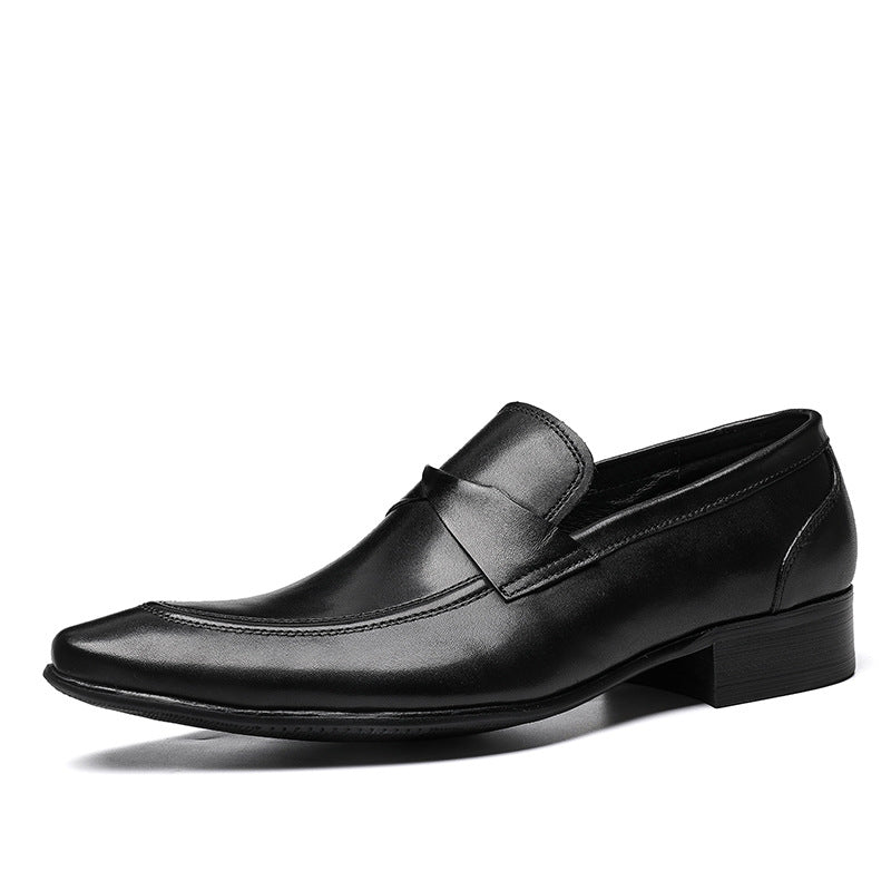 Men's British Slip On Pointed Business One Loafers