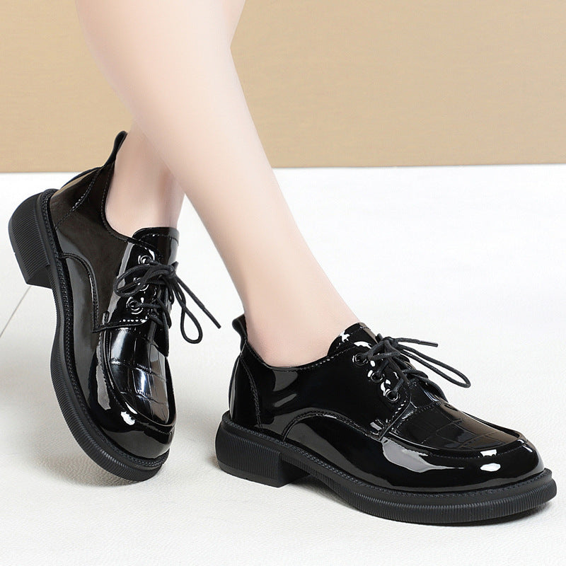 Women's Small British Style Genuine Platform Plus Women's Shoes