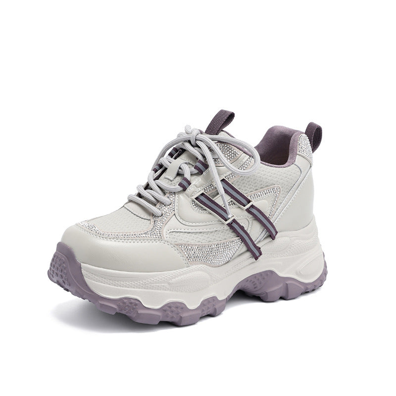 Women's Heightened Daddy Spring Thick Bottom Small Lightweight Leisure Sports Women's Casual Shoes
