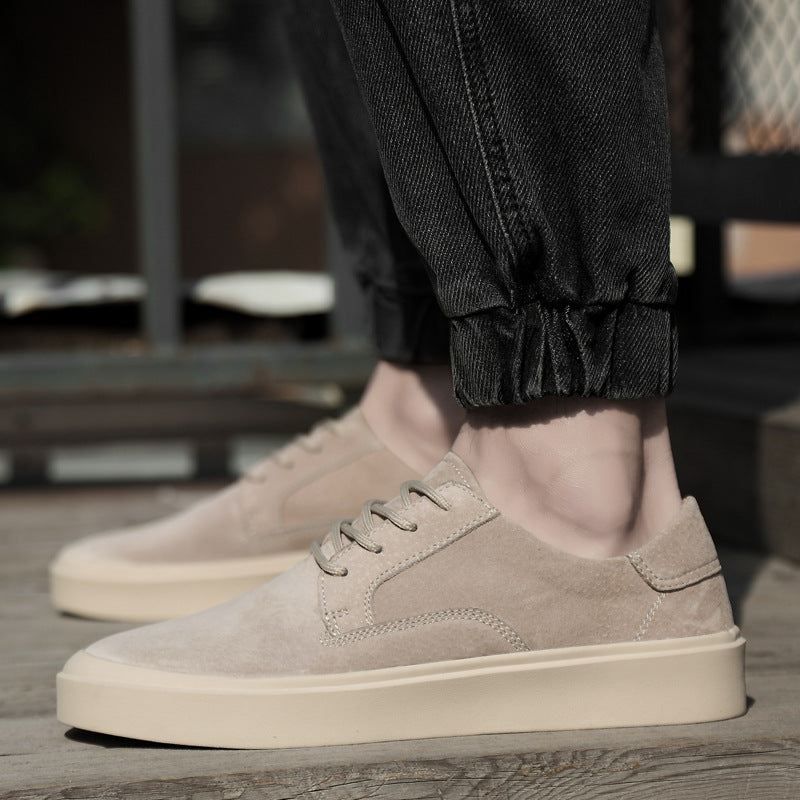 Men's Versatile Board Genuine Retro Invisible Height Sneakers