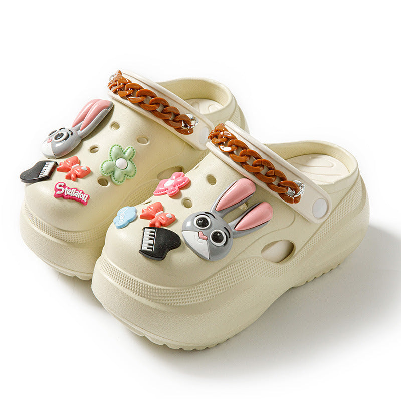 Women's Summer Cute Little Bunny Platform Height Women's Shoes