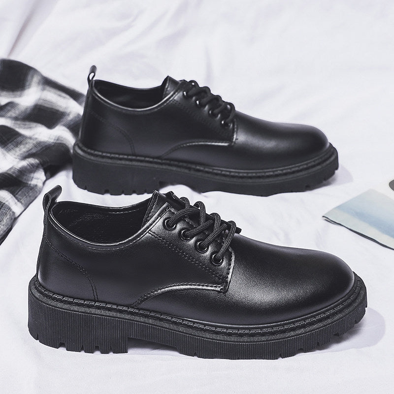 Men's Inner Height Increasing Autumn British Style Leather Shoes