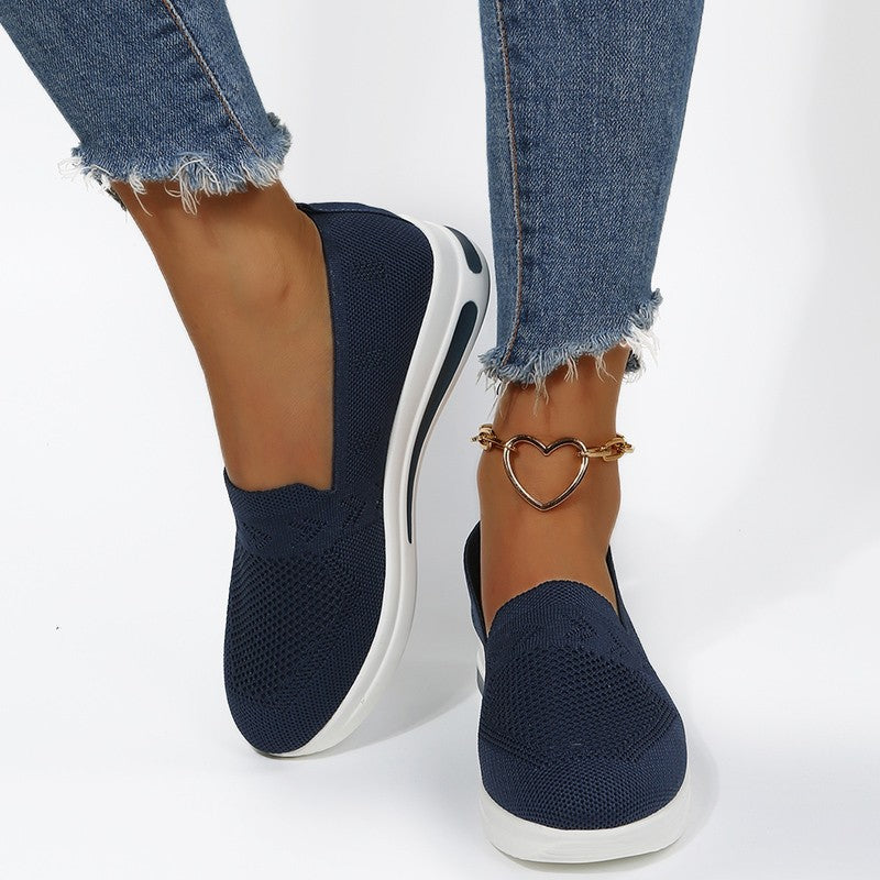 Women's Summer Oversized Flat Platform Wedge Sports Casual Shoes