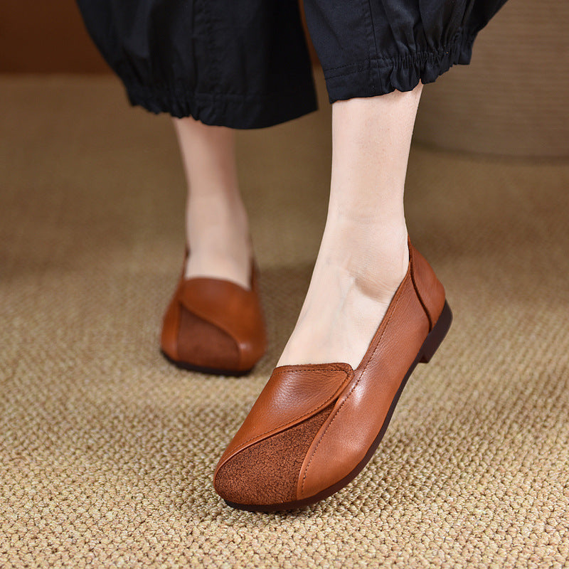 Women's Retro Mori Style Genuine Handmade Soft Bottom Women's Casual Shoes