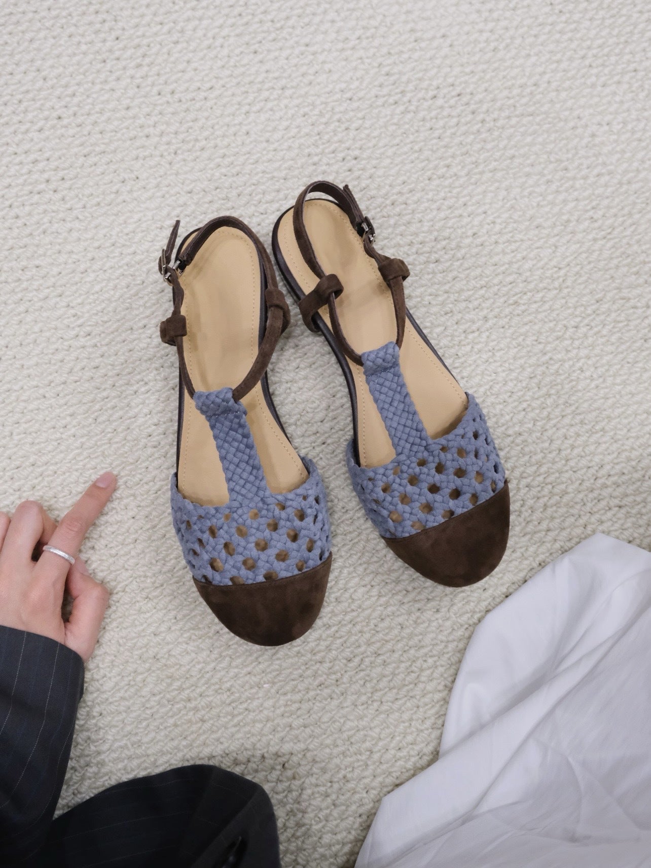 Women's Style Woven Closed Toe Breathable Summer Soft Sandals