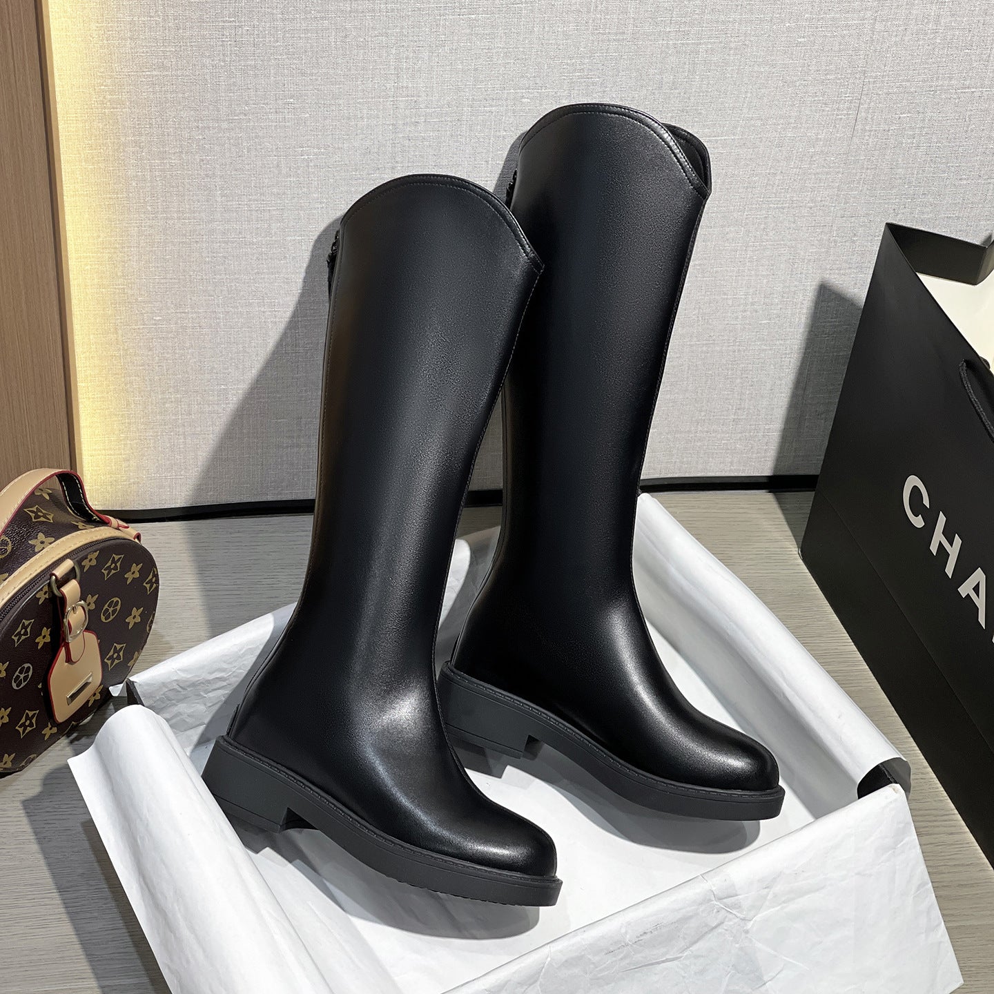 V Cut Tall Knight Below The Boots