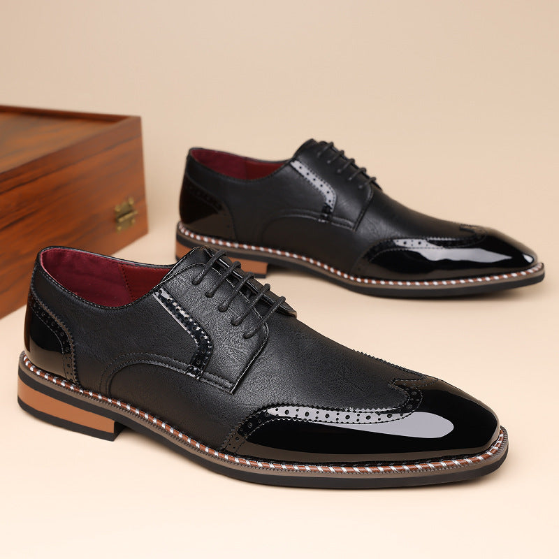 Charming Men's Comfortable Breathable Trendy Pointed Men's Business Leather Shoes