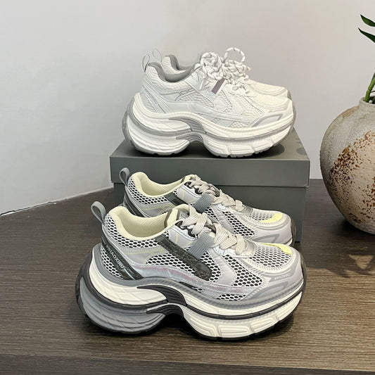 Women's Thick Bottom Lightweight Dad Spring Soft Women's Sports Shoes